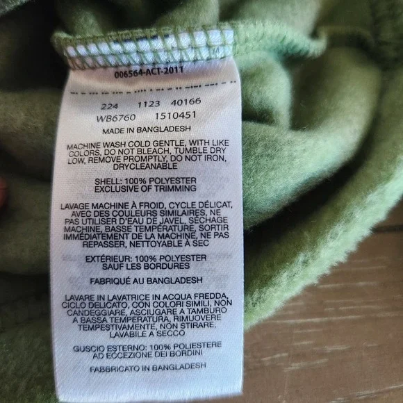 Columbia Steens Mt II Fleece Jacket Youth XS Pine Green Full Zip Outdoor NWT - Picture 8 of 9